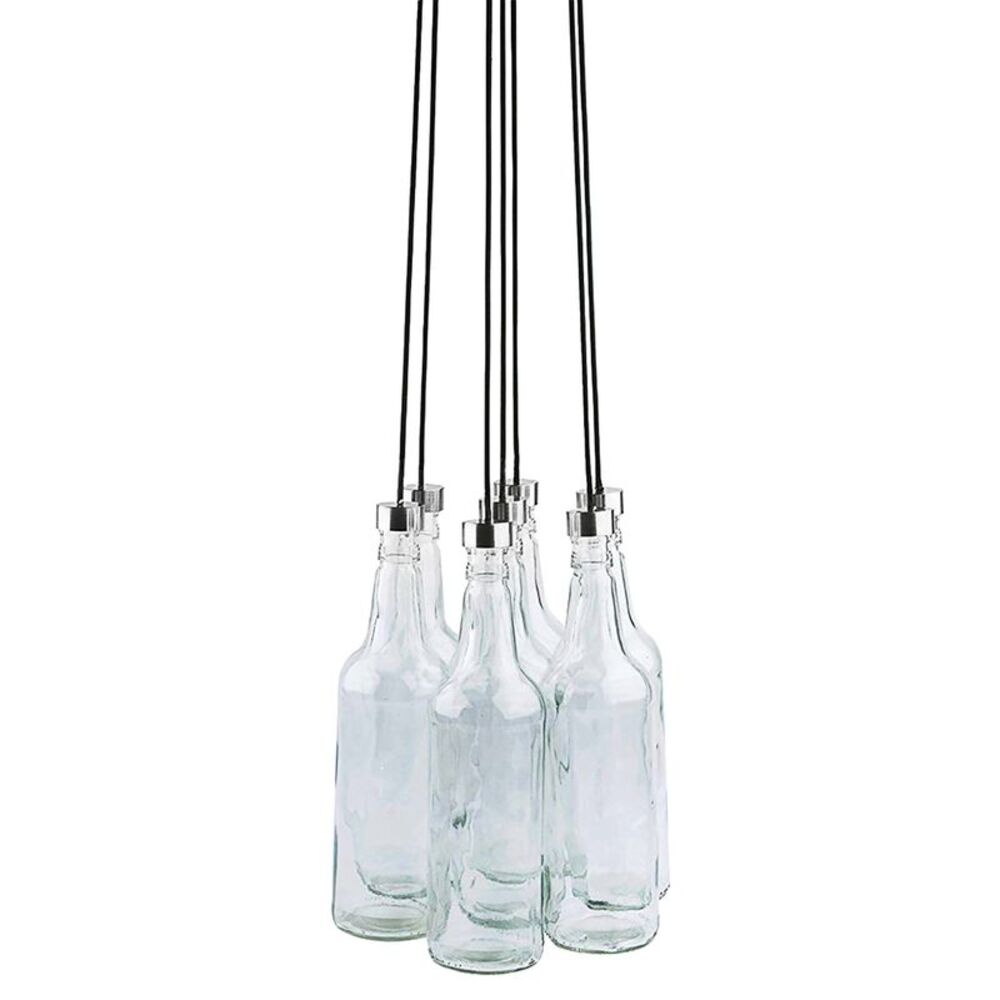 Leitmotiv BottLED Glass 7 Bottle Hanging Pendant Lamp